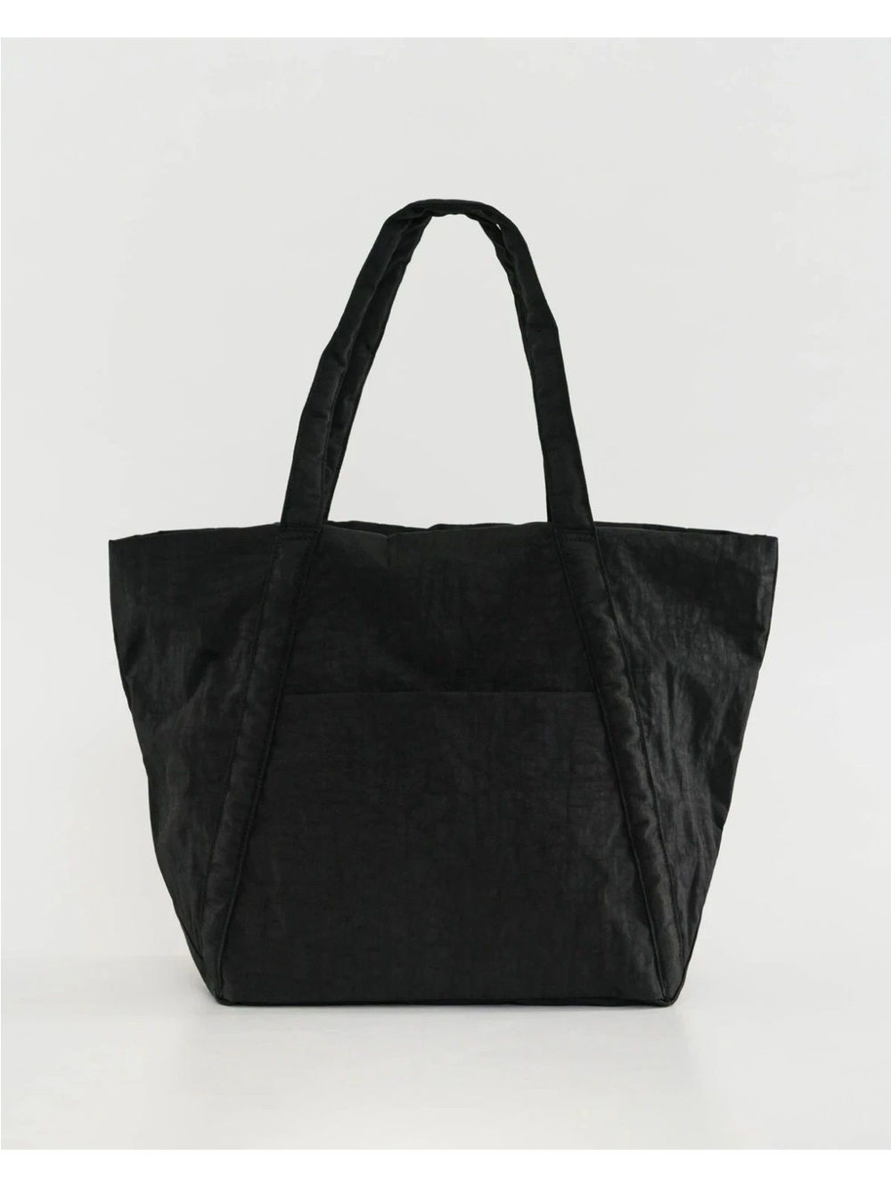 Baggu Cloud Bag in Black nylon roomy large good condition tote minimal reuseable